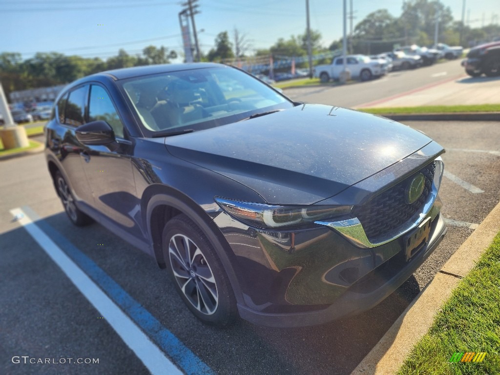 2022 CX-5 S Premium AWD - Jet Black Mica / Parchment photo #2