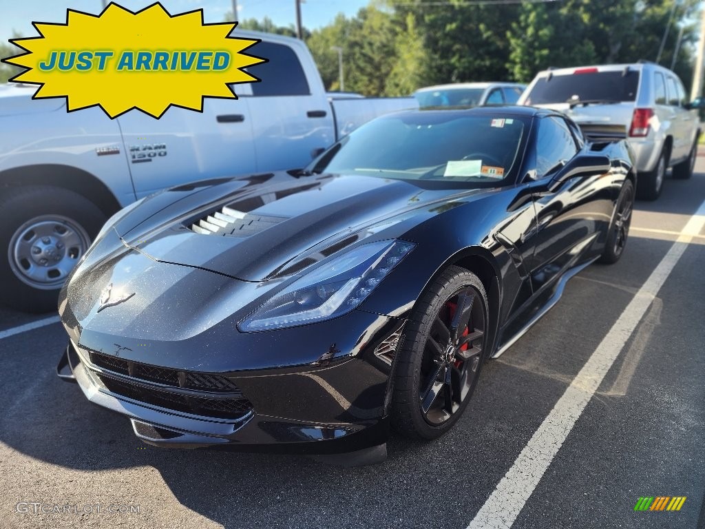 2015 Corvette Stingray Coupe Z51 - Black / Jet Black photo #1