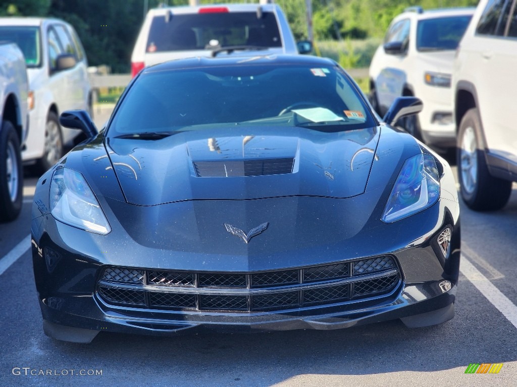 2015 Corvette Stingray Coupe Z51 - Black / Jet Black photo #2