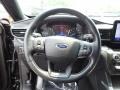 Ebony 2020 Ford Explorer XLT 4WD Steering Wheel