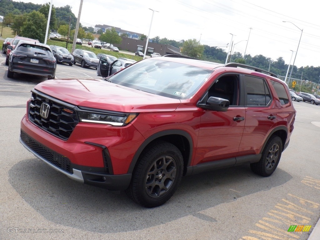 Radiant Red Metallic II 2023 Honda Pilot TrailSport AWD Exterior Photo #146411689