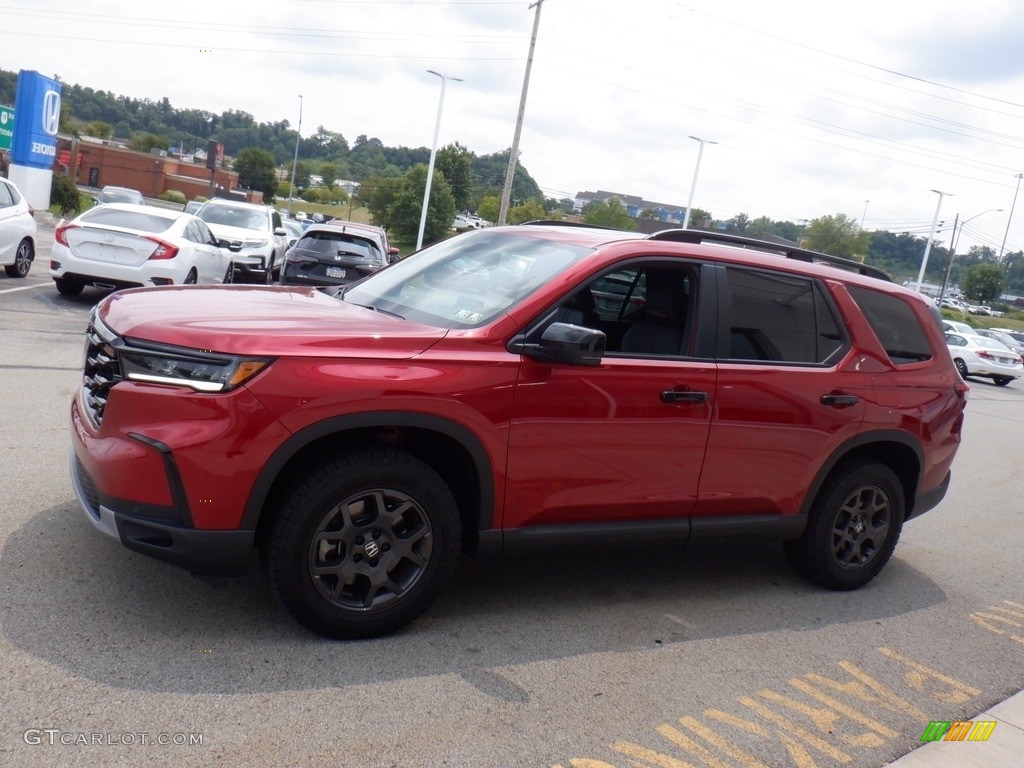 2023 Pilot TrailSport AWD - Radiant Red Metallic II / Black photo #8