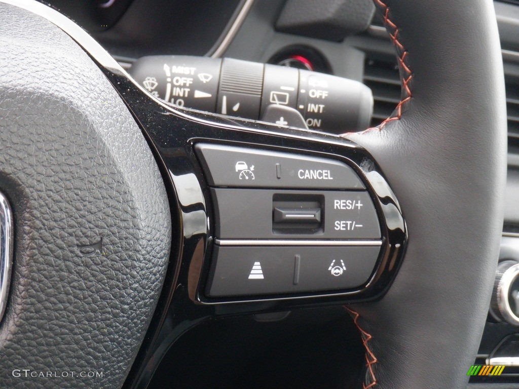 2023 Honda Pilot TrailSport AWD Black Steering Wheel Photo #146412169