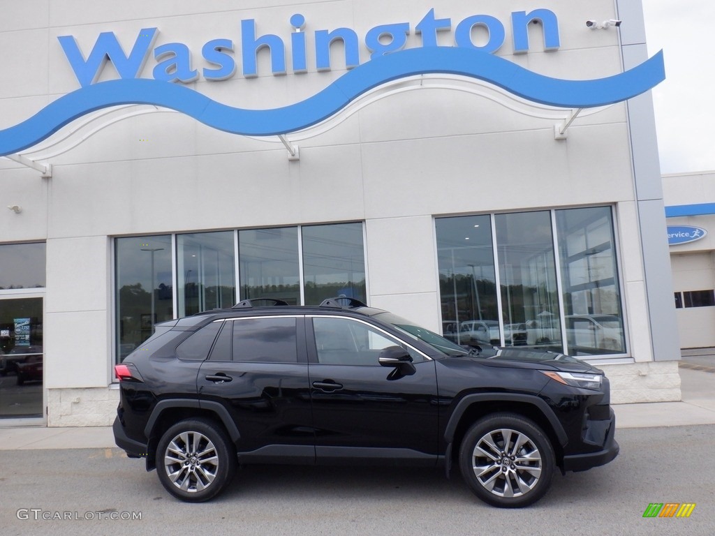2022 RAV4 XLE Premium AWD - Midnight Black Metallic / Black photo #2