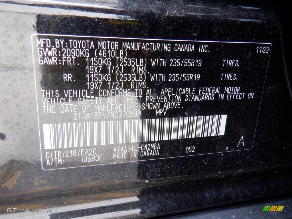 2022 RAV4 XLE Premium AWD - Midnight Black Metallic / Black photo #41