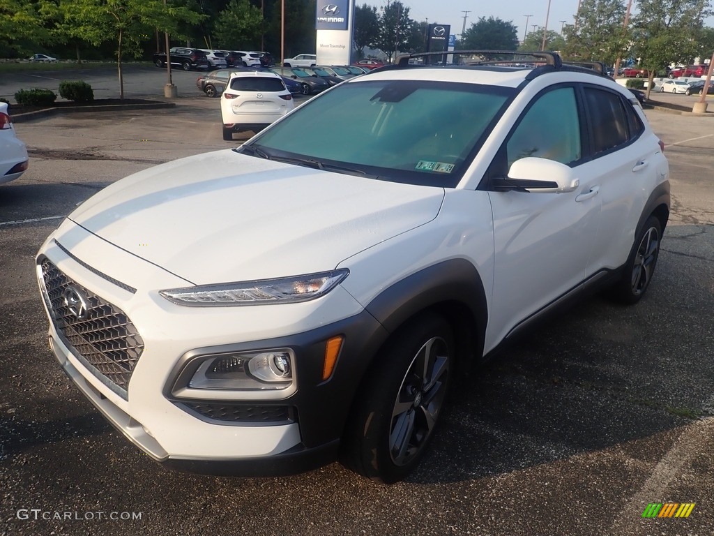 2020 Kona Ultimate AWD - Chalk White / Black photo #1