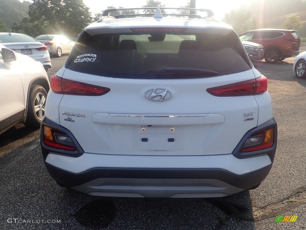 2020 Kona Ultimate AWD - Chalk White / Black photo #3