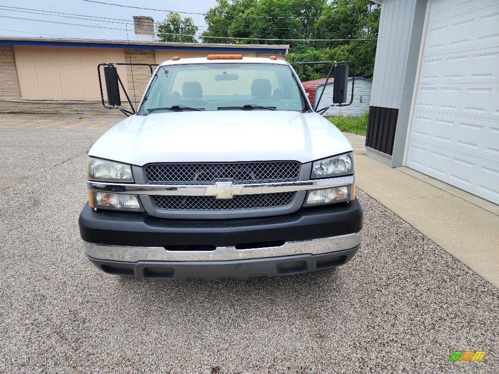 2004 Silverado 3500HD Regular Cab 4x4 Chassis Utility - Summit White / Dark Charcoal photo #3