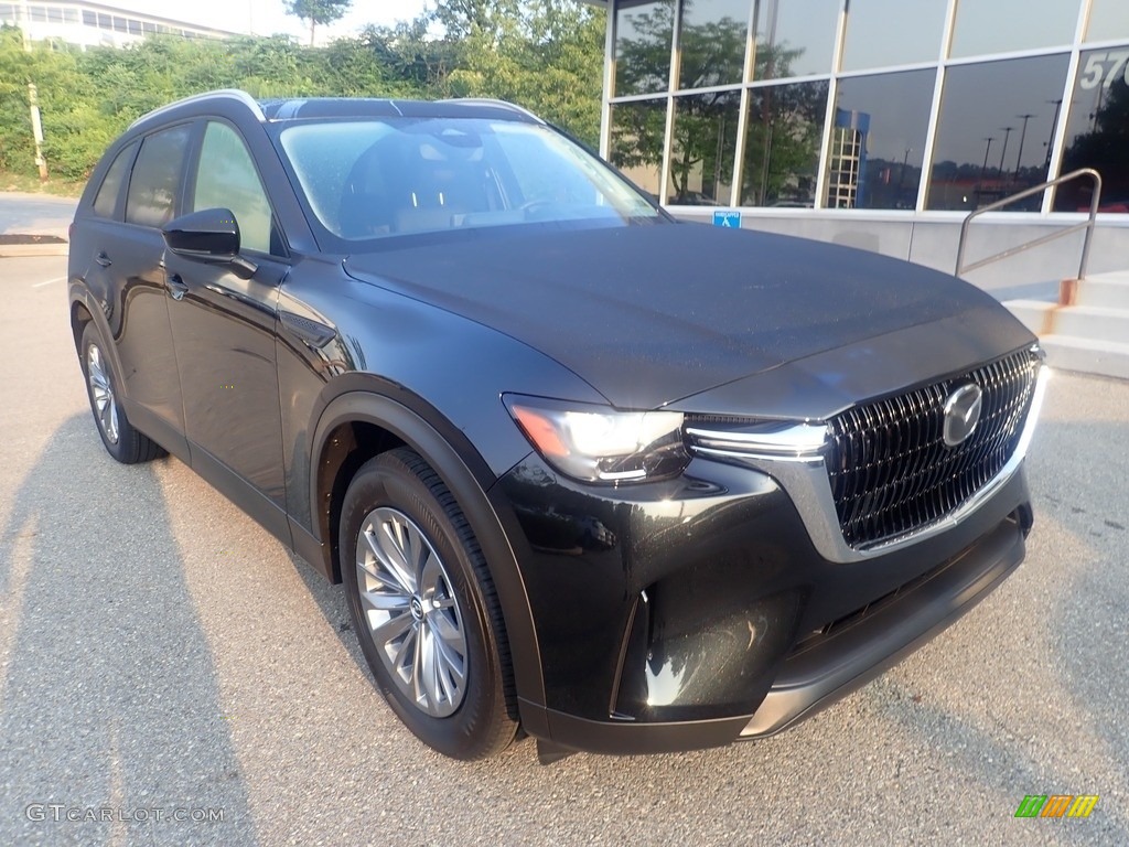 Jet Black Mica 2024 Mazda CX-90 Preferred Plus AWD Exterior Photo #146415070