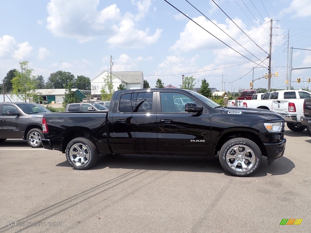 Diamond Black Crystal Pearl 2023 Ram 1500 Big Horn Crew Cab 4x4 Exterior Photo #146415229