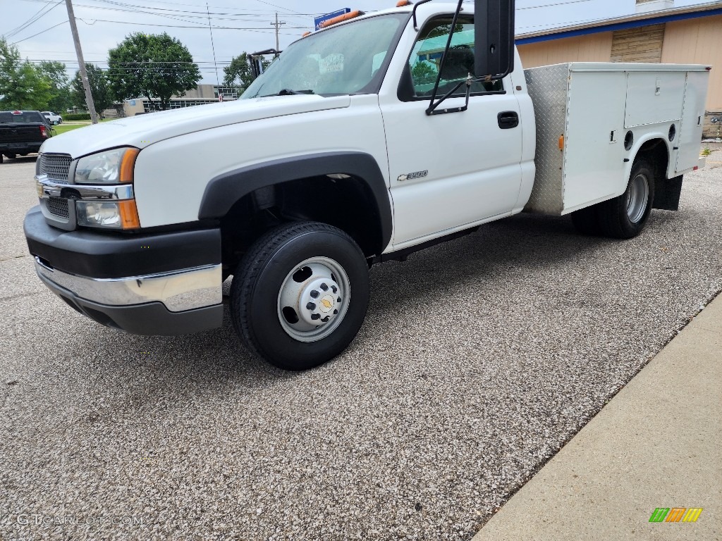 2004 Silverado 3500HD Regular Cab 4x4 Chassis Utility - Summit White / Dark Charcoal photo #20