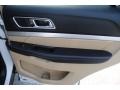 Medium Light Camel 2017 Ford Explorer XLT 4WD Door Panel