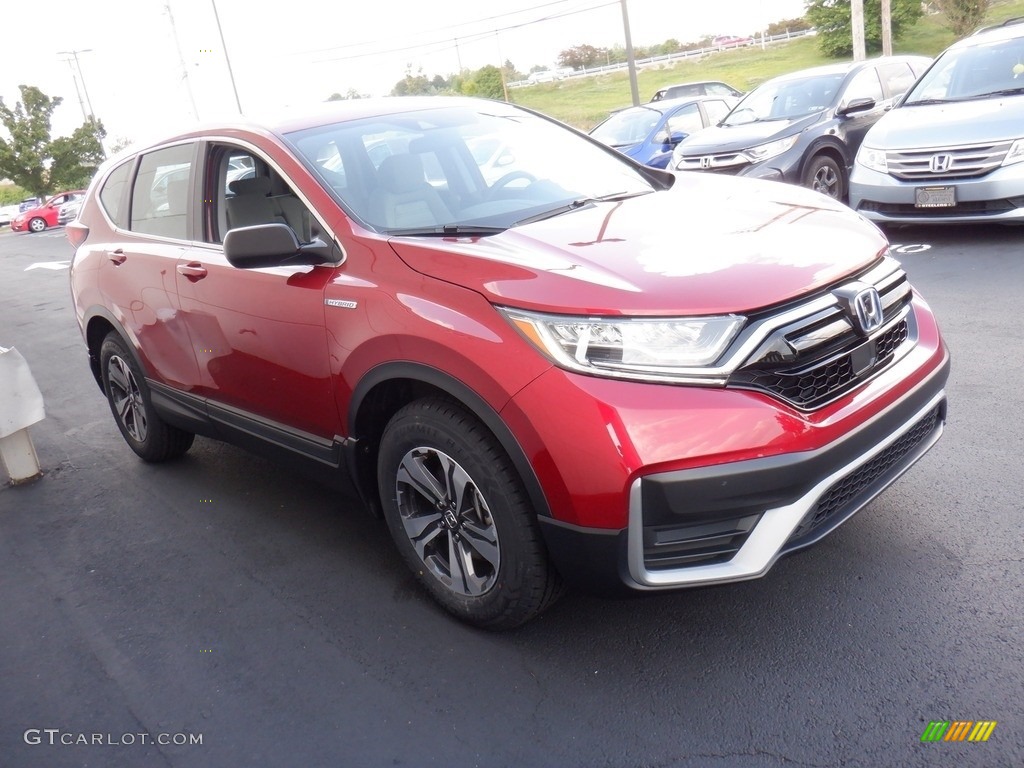 Radiant Red Metallic 2020 Honda CR-V LX AWD Hybrid Exterior Photo #146415860