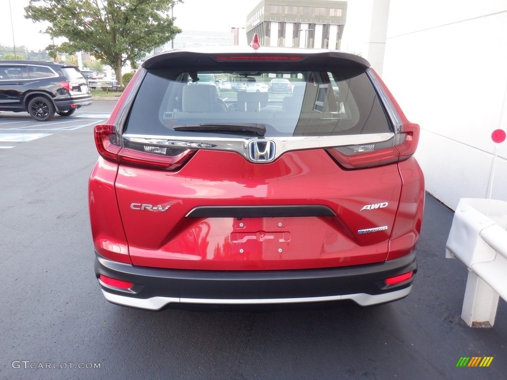 Radiant Red Metallic 2020 Honda CR-V LX AWD Hybrid Exterior Photo #146415903