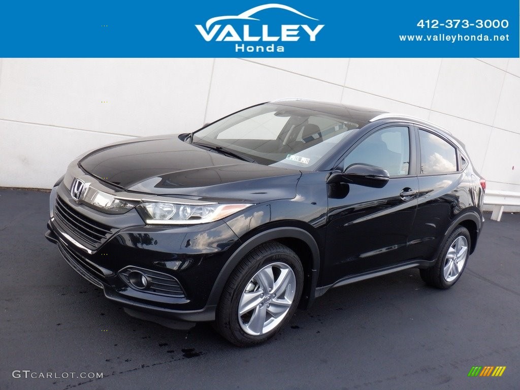 2020 HR-V EX AWD - Crystal Black Pearl / Black photo #1