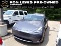 2023 Midnight Silver Metallic Tesla Model Y Long Range AWD  photo #1