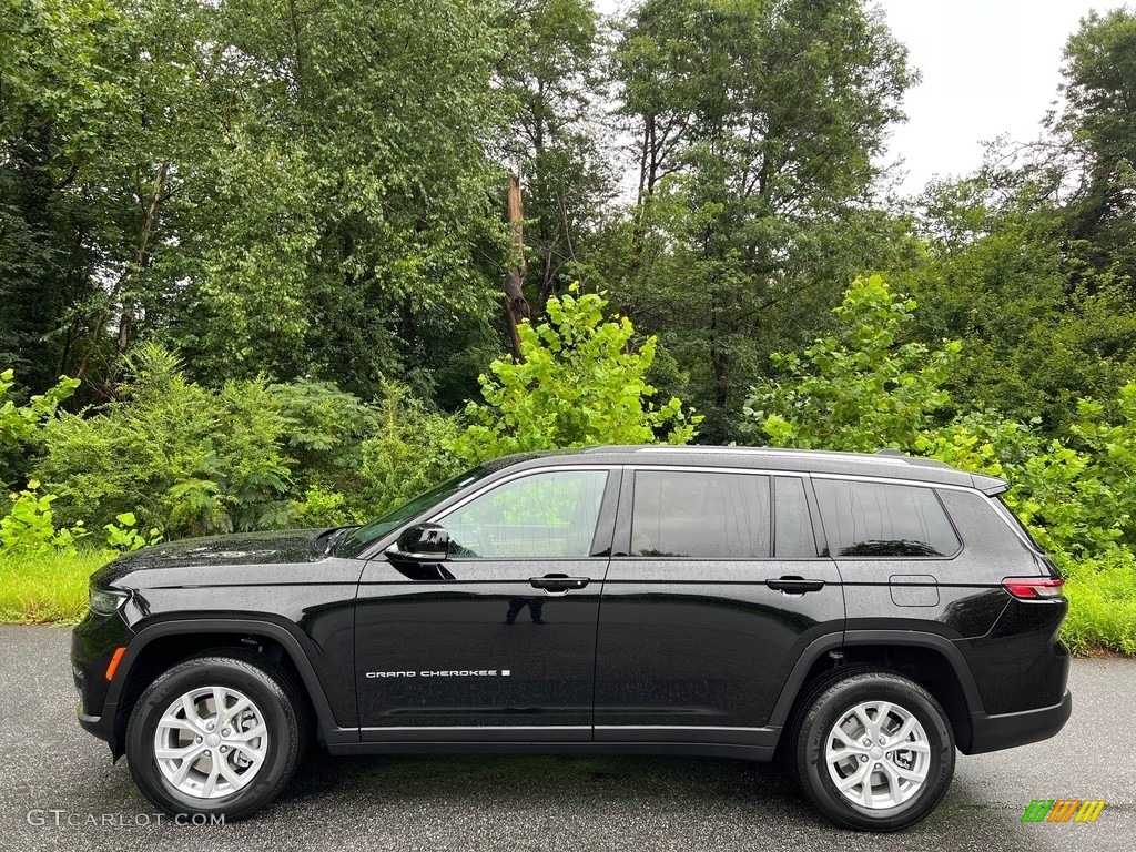 Diamond Black Crystal Pearl 2023 Jeep Grand Cherokee L Limited Exterior Photo #146418022