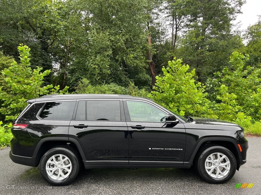 Diamond Black Crystal Pearl 2023 Jeep Grand Cherokee L Limited Exterior Photo #146418046