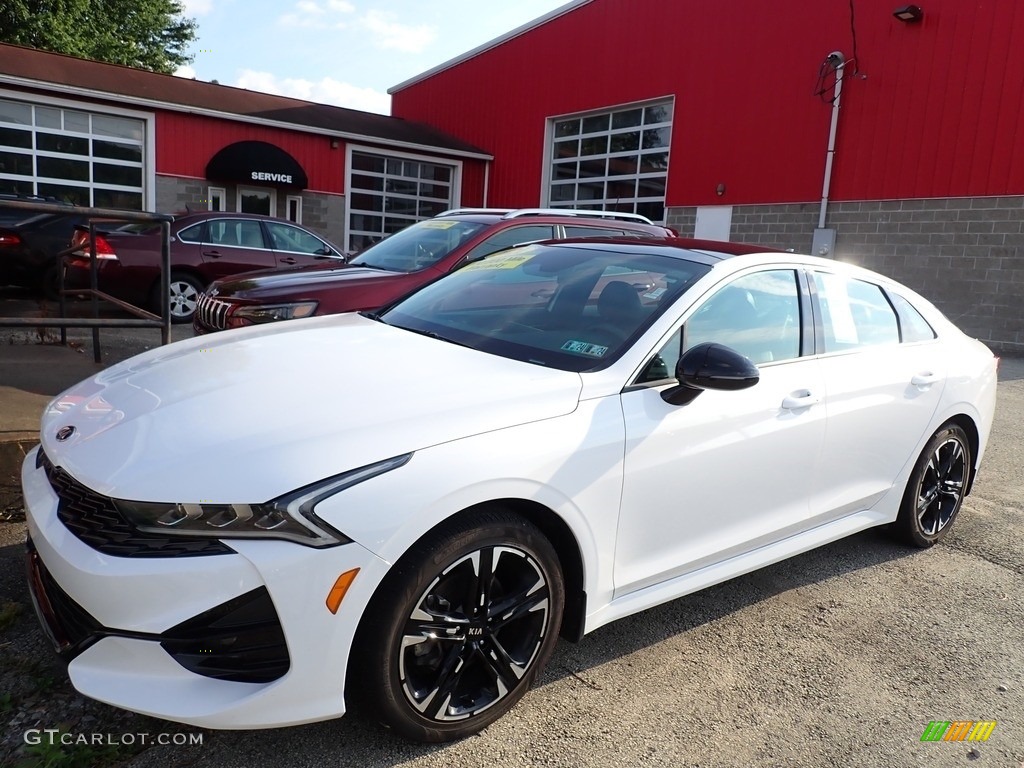2021 K5 GT-Line - Glacier White Pearl / Black photo #1