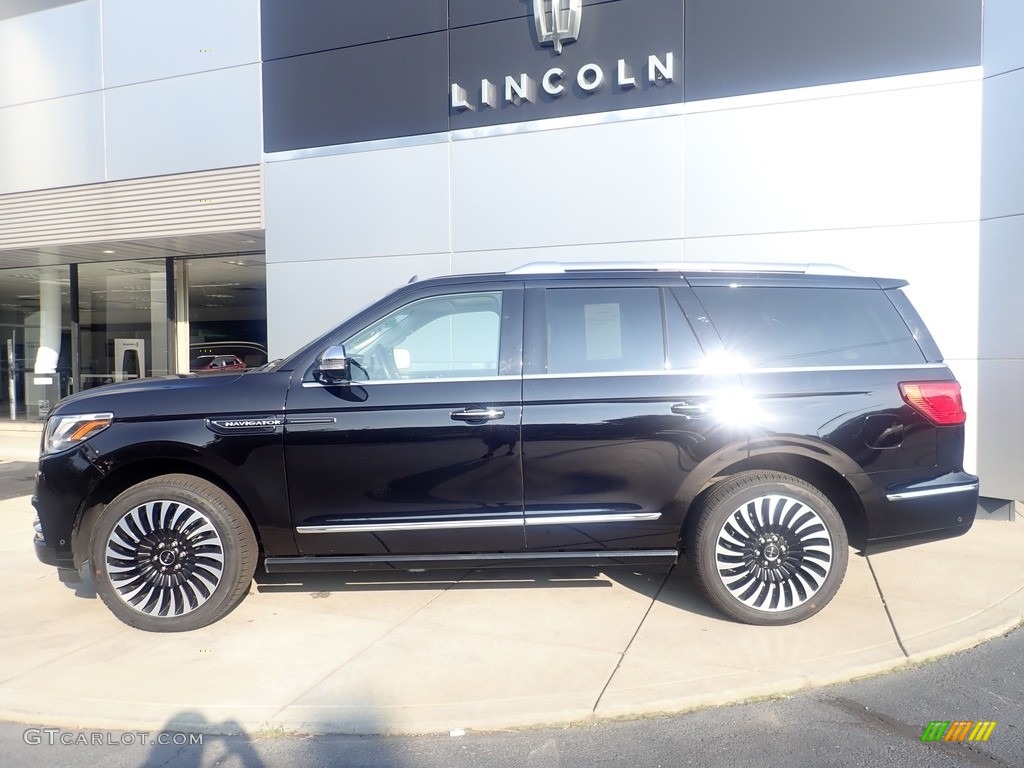 Infinite Black 2021 Lincoln Navigator Black Label 4x4 Exterior Photo #146419252