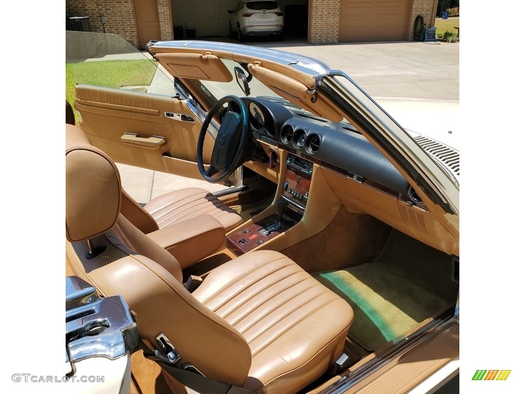 Palomino Interior 1987 Mercedes-Benz SL Class 560 SL Roadster Photo #146419874