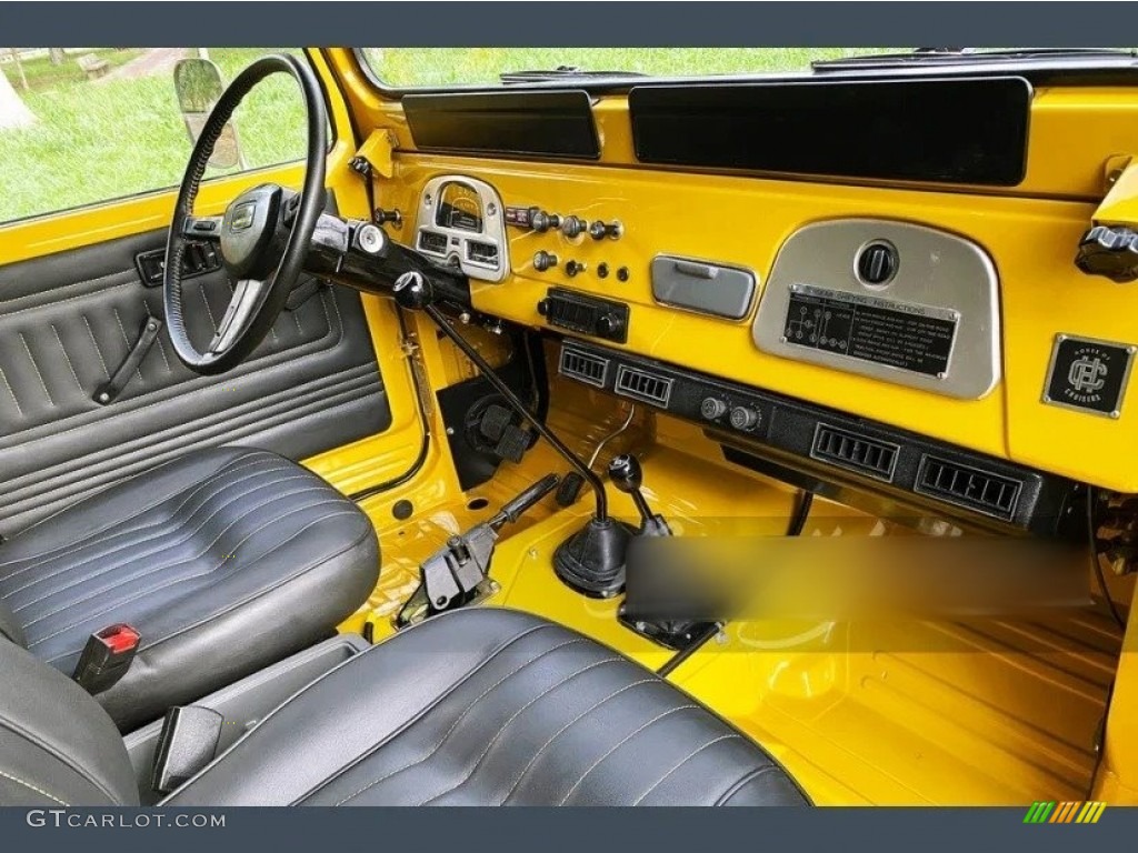 Black Interior 1981 Toyota Land Cruiser FJ40 Photo #146419985