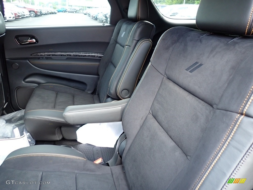 Black/Orange Accent Stitching Interior 2023 Dodge Durango R/T Hemi Orange AWD Photo #146420045