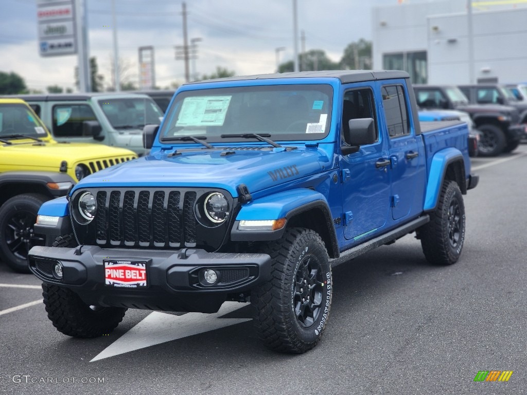 2023 Gladiator Willys 4x4 - Hydro Blue Pearl / Black photo #1