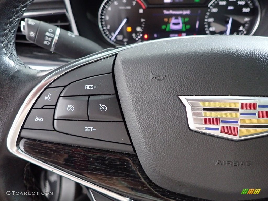 2020 Cadillac XT5 Premium Luxury AWD Jet Black Steering Wheel Photo #146420533