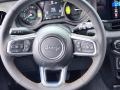 Green/Black 2024 Jeep Wrangler 4-Door High Altitude 4xe Hybrid Steering Wheel