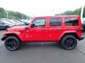 Firecracker Red 2024 Jeep Wrangler 4-Door Sahara 4xe Hybrid Exterior