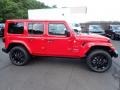 Firecracker Red 2024 Jeep Wrangler 4-Door Sahara 4xe Hybrid Exterior