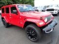 Firecracker Red 2024 Jeep Wrangler 4-Door Sahara 4xe Hybrid Exterior