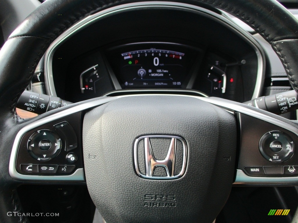 2019 Honda CR-V EX-L AWD Black Steering Wheel Photo #146421949