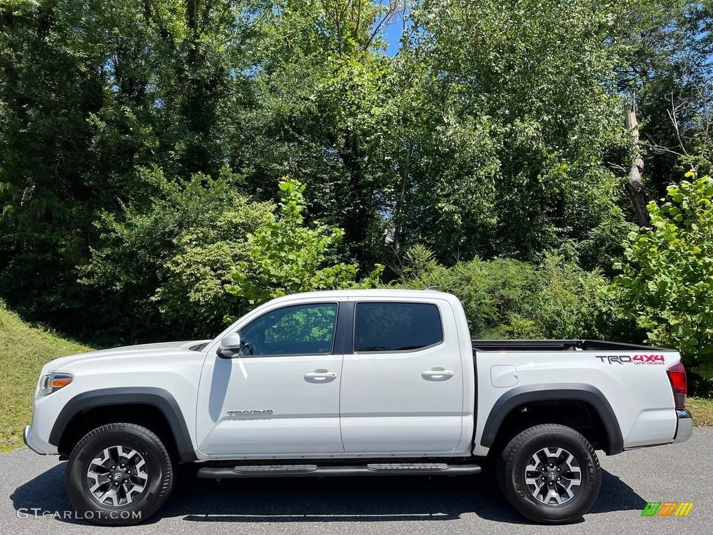 Super White 2019 Toyota Tacoma TRD Off-Road Double Cab 4x4 Exterior Photo #146422183