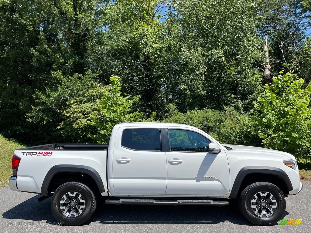 Super White 2019 Toyota Tacoma TRD Off-Road Double Cab 4x4 Exterior Photo #146422243