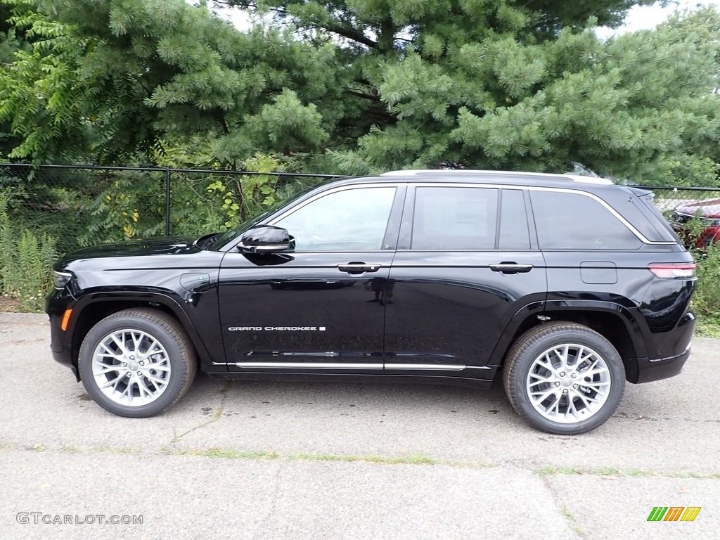 Diamond Black Crystal Pearl 2023 Jeep Grand Cherokee Summit 4XE Exterior Photo #146422779