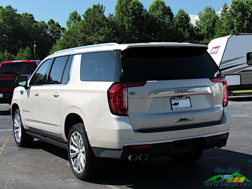 2022 Yukon XL Denali 4WD - Pearl Beige Metallic / Very Dark Ash Gray/Dark Walnut photo #3