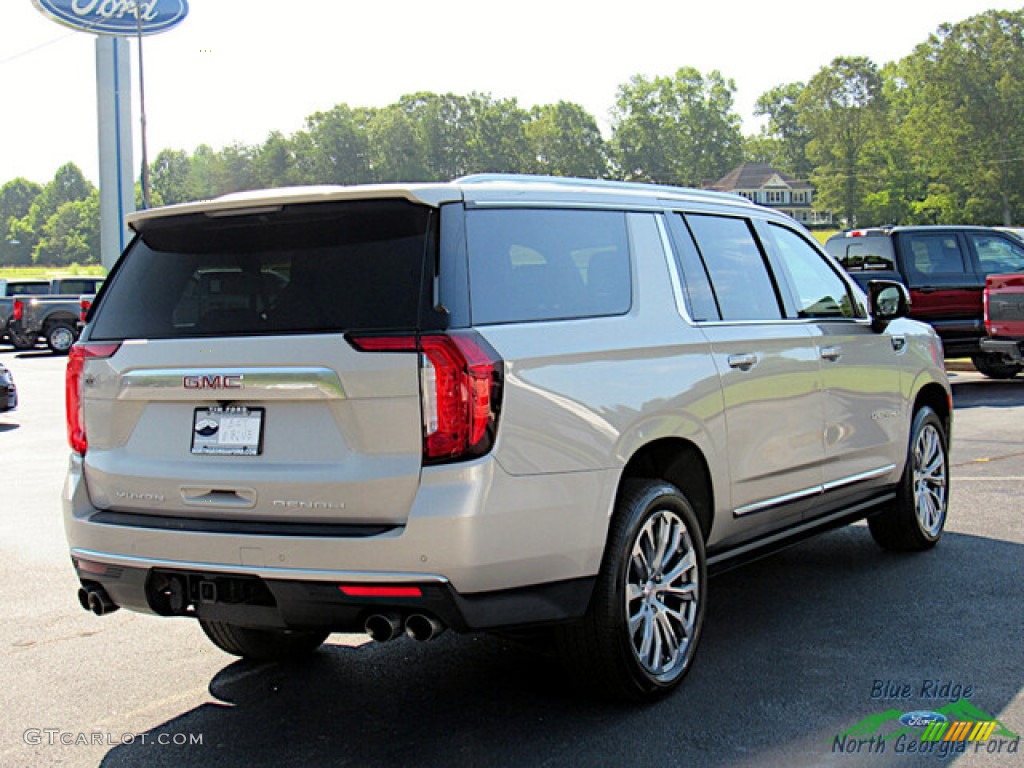 2022 Yukon XL Denali 4WD - Pearl Beige Metallic / Very Dark Ash Gray/Dark Walnut photo #5