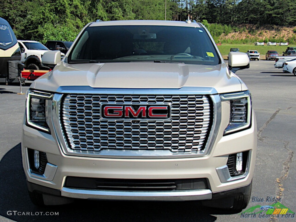 2022 Yukon XL Denali 4WD - Pearl Beige Metallic / Very Dark Ash Gray/Dark Walnut photo #8