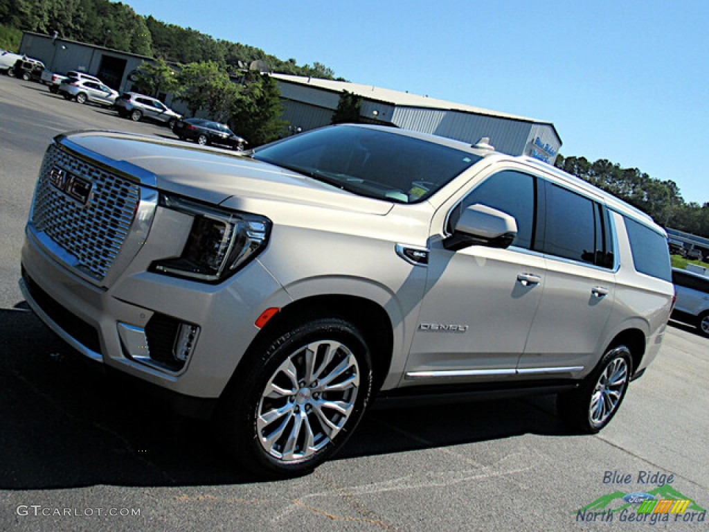 2022 Yukon XL Denali 4WD - Pearl Beige Metallic / Very Dark Ash Gray/Dark Walnut photo #28