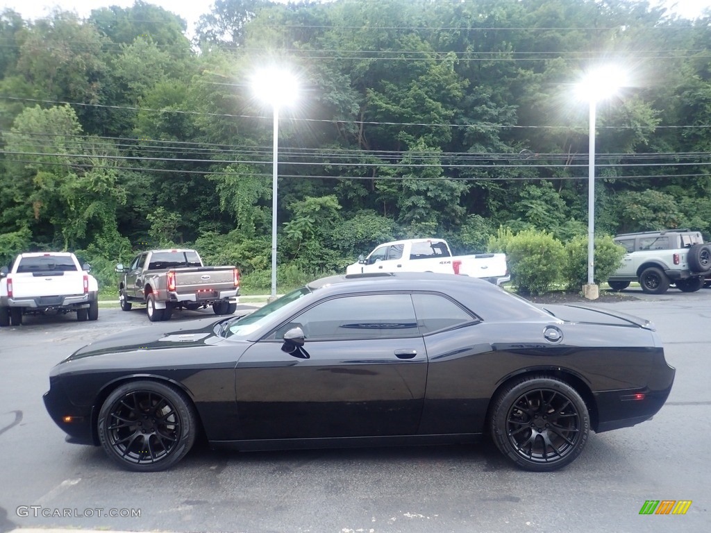 2014 Challenger R/T - Black / Dark Slate Gray/Radar Red photo #7