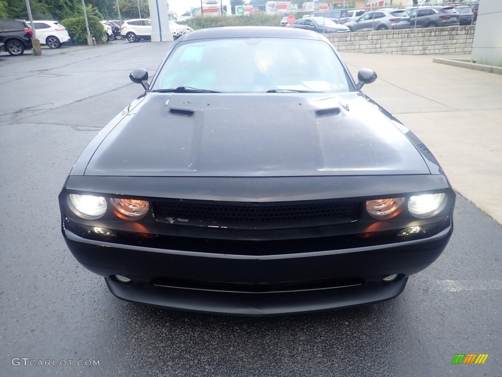 2014 Challenger R/T - Black / Dark Slate Gray/Radar Red photo #9