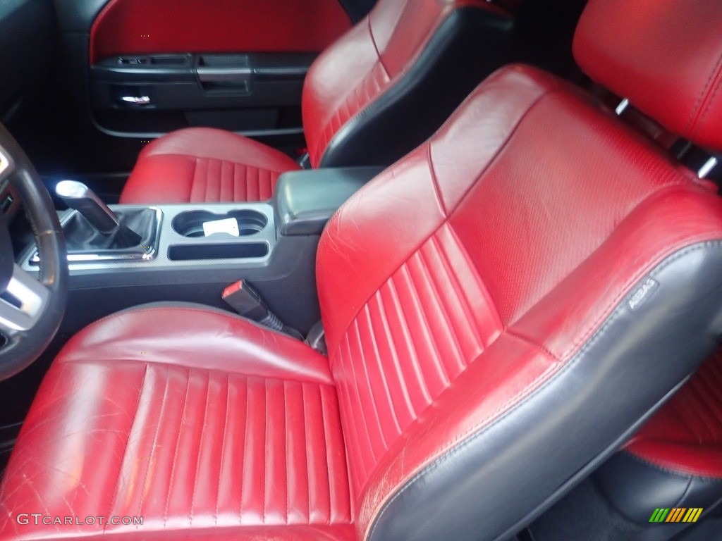 2014 Challenger R/T - Black / Dark Slate Gray/Radar Red photo #19