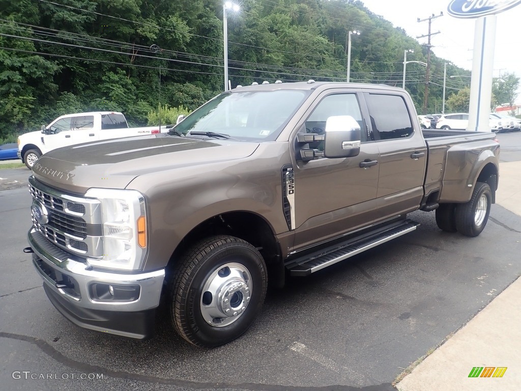 2023 F350 Super Duty XLT Crew Cab 4x4 - Stone Gray Metallic / Medium Dark Slate photo #6