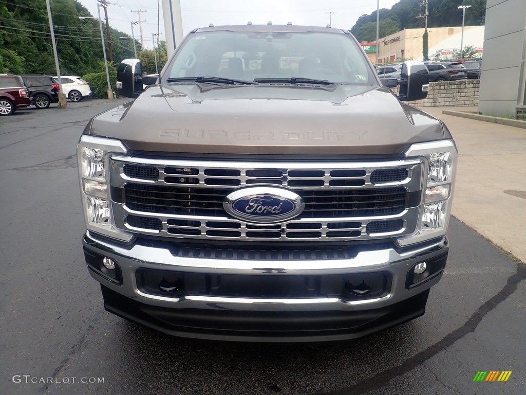 2023 F350 Super Duty XLT Crew Cab 4x4 - Stone Gray Metallic / Medium Dark Slate photo #7