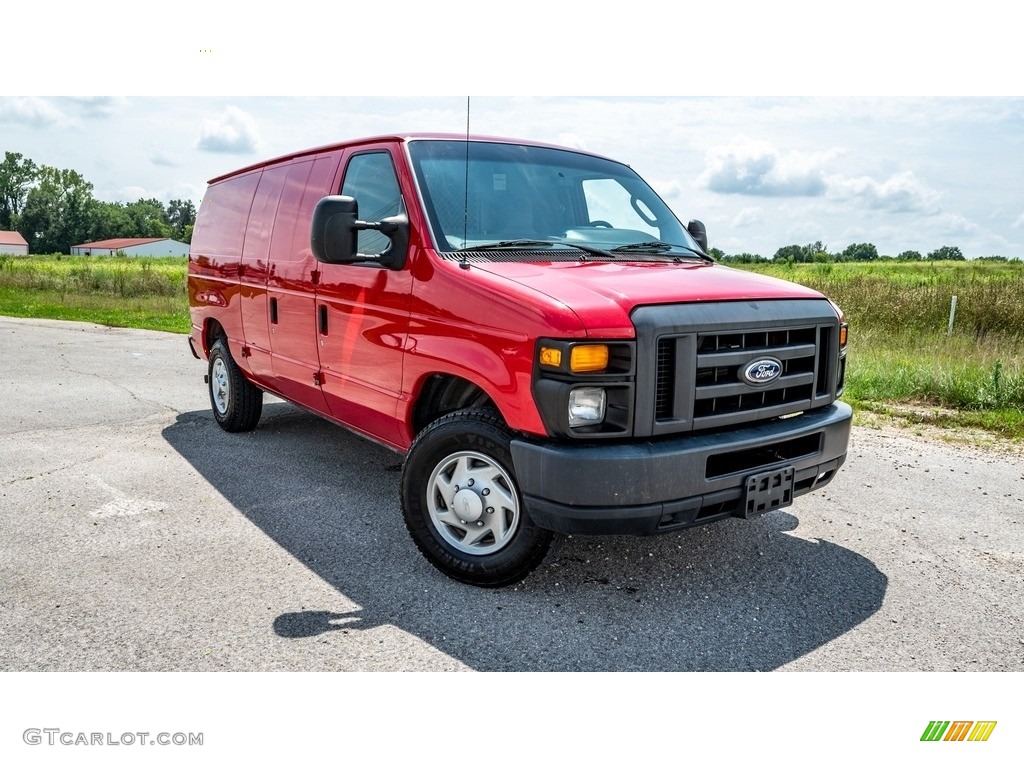 Vermillion Red 2014 Ford E-Series Van E350 Cargo Van Exterior Photo #146424519