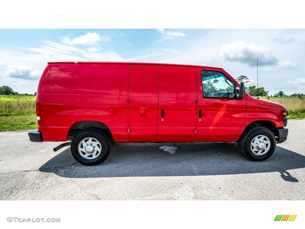 Vermillion Red 2014 Ford E-Series Van E350 Cargo Van Exterior Photo #146424555