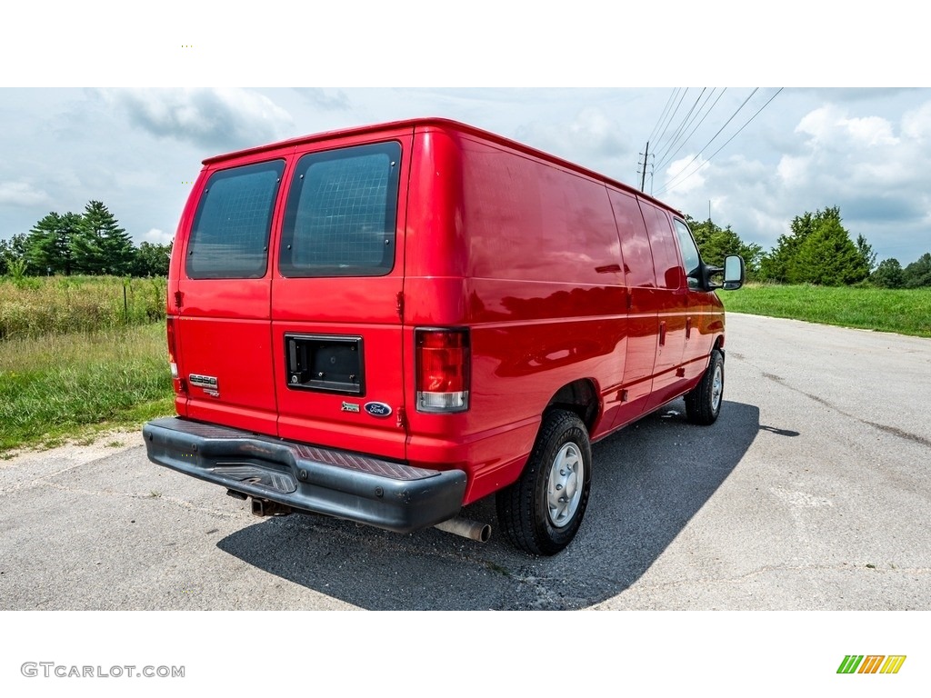 2014 E-Series Van E350 Cargo Van - Vermillion Red / Medium Flint photo #4