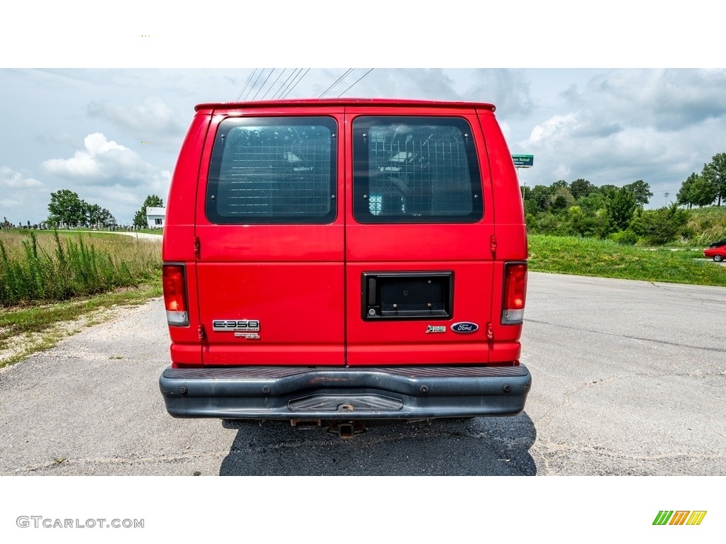 2014 E-Series Van E350 Cargo Van - Vermillion Red / Medium Flint photo #5